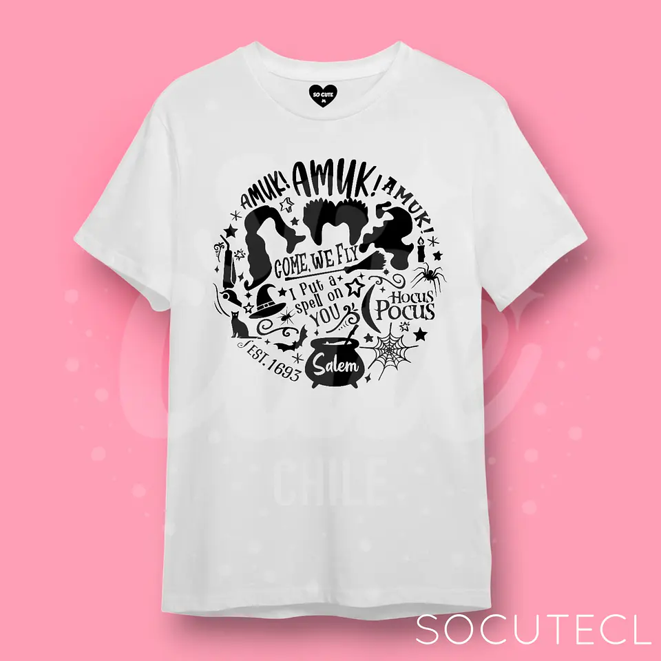 POLERA HOCUS POCUS HALLOWEEN 1