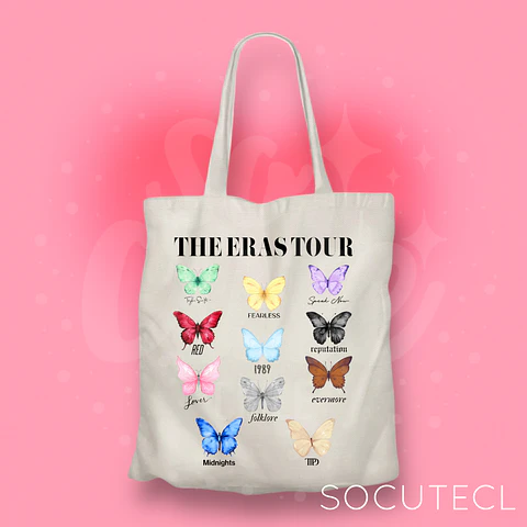 TOTE BAG TAYLOR SWIFT THE ERAS TOUR BUTTERFLY