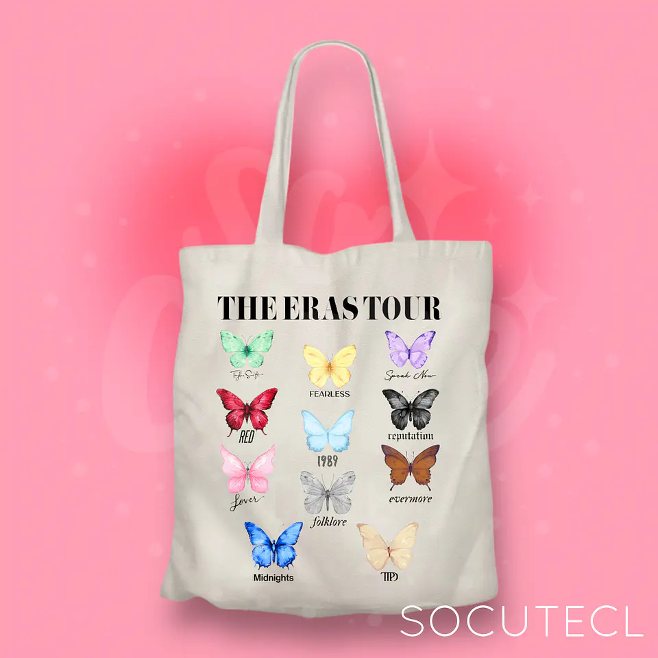 TOTE BAG TAYLOR SWIFT THE ERAS TOUR BUTTERFLY 1