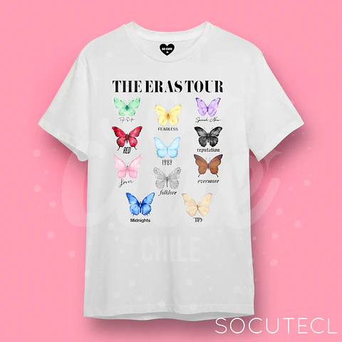 POLERA TAYLOR SWIFT THE ERAS TOUR BUTTERFLY