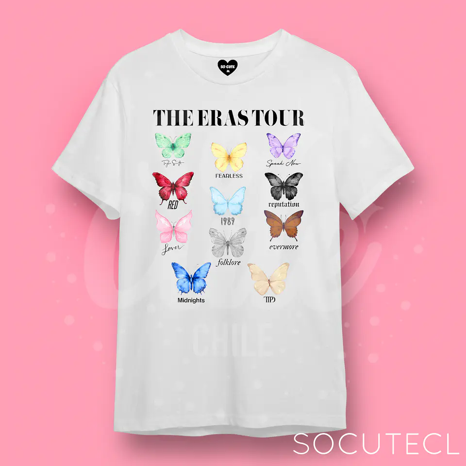 POLERA TAYLOR SWIFT THE ERAS TOUR BUTTERFLY 1