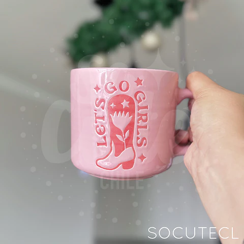TAZÓN LETS GO GIRLS ROSADO
