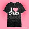 POLERA I LOVE TWENTY ONE PILOTS 