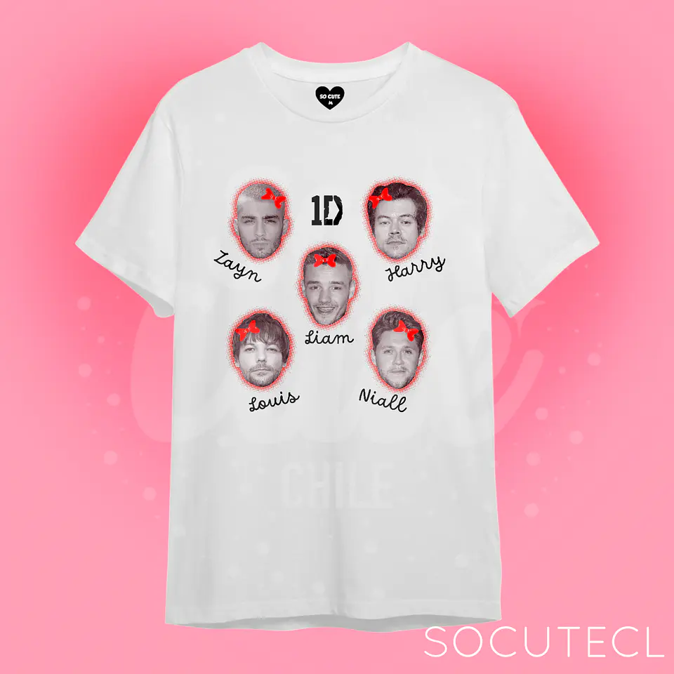 POLERA ONE DIRECTION MASK FACES 2