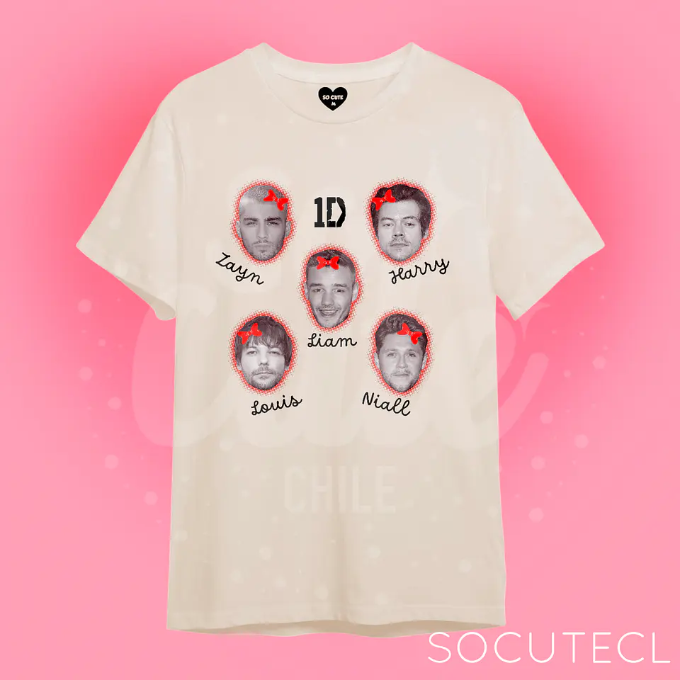 POLERA ONE DIRECTION MASK FACES 3