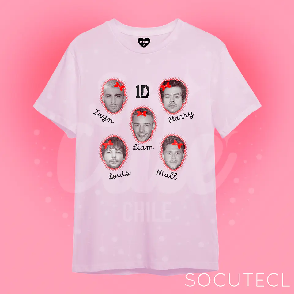 POLERA ONE DIRECTION MASK FACES 4