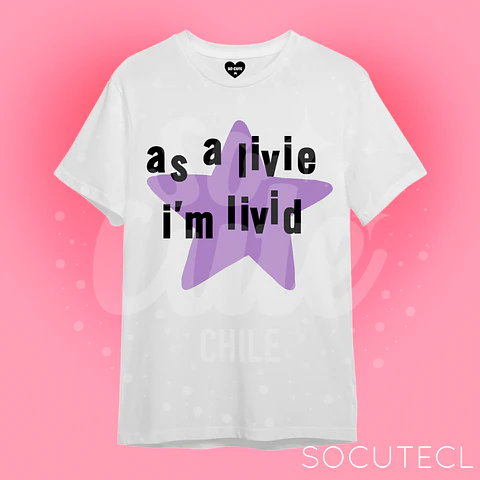POLERA AS A LIVIE I’M LIVID / OLIVIA RODRIGO
