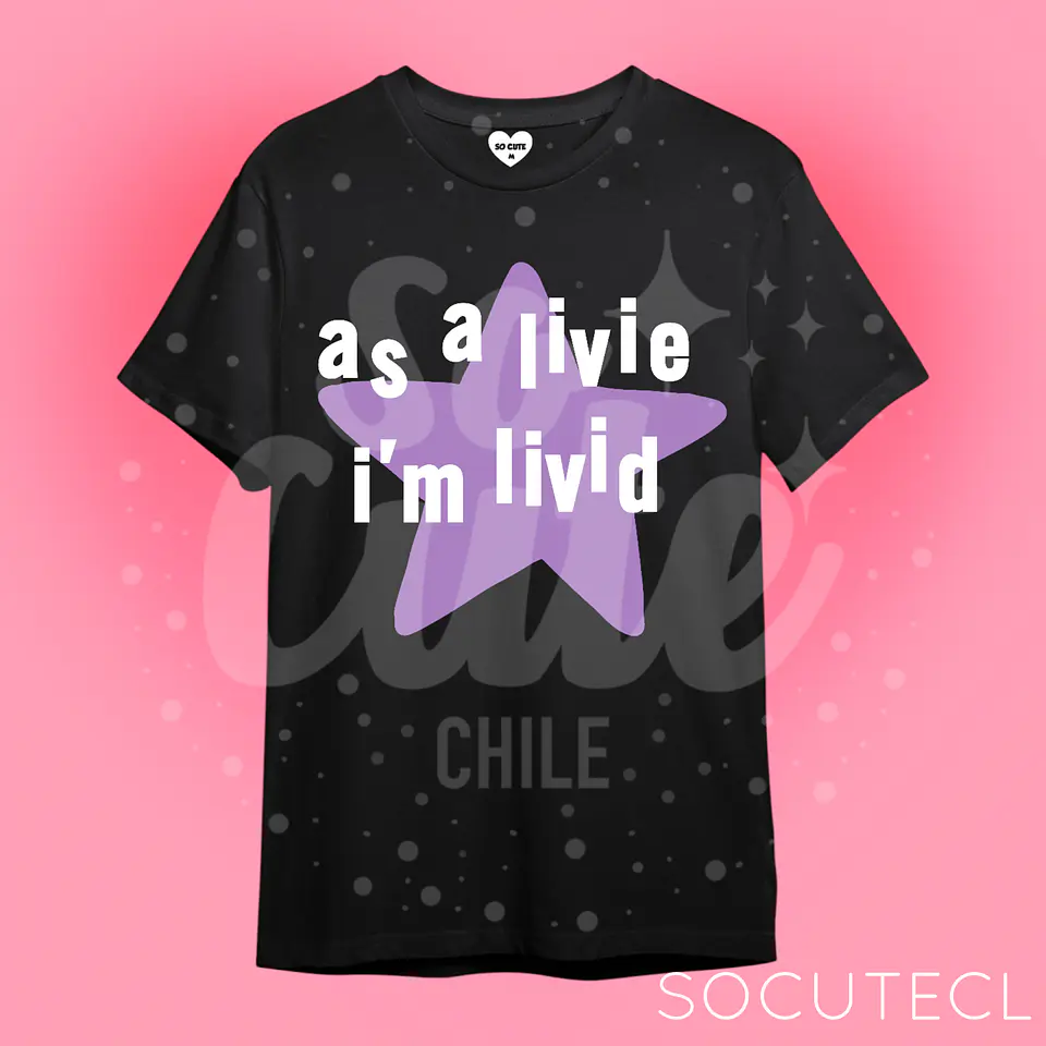POLERA AS A LIVIE I’M LIVID / OLIVIA RODRIGO 2