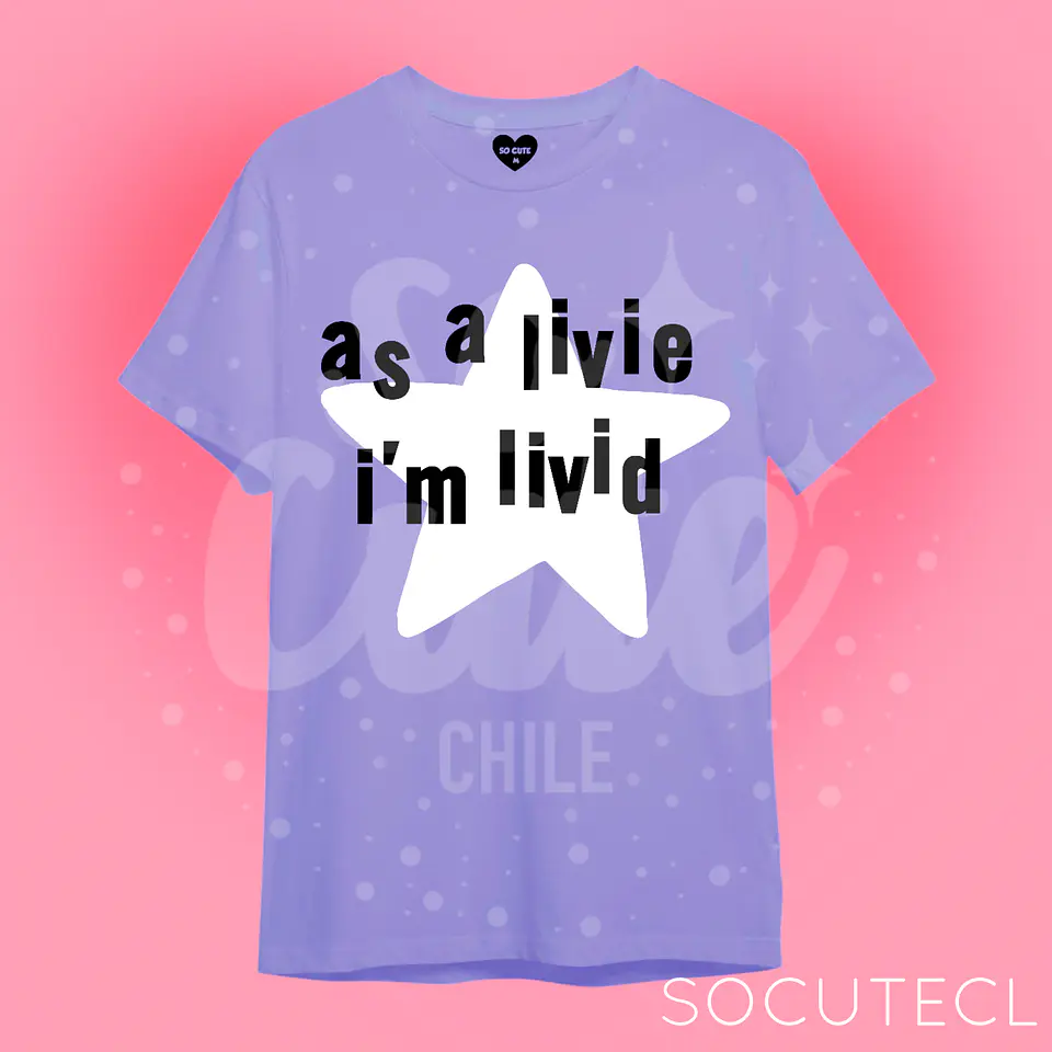POLERA AS A LIVIE I’M LIVID / OLIVIA RODRIGO 3