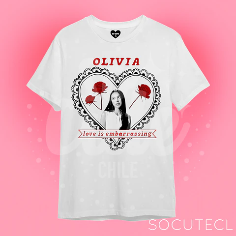 POLERA LOVE IS EMBARRASSING OLIVIA RODRIGO