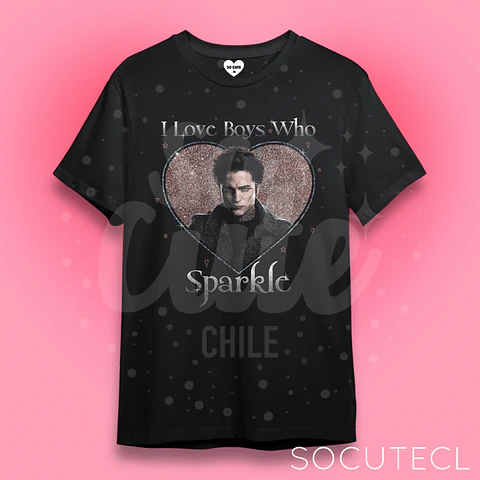 POLERA I LOVE BOYS WHO SPARKLE TWILIGHT CREPÚSCULO 