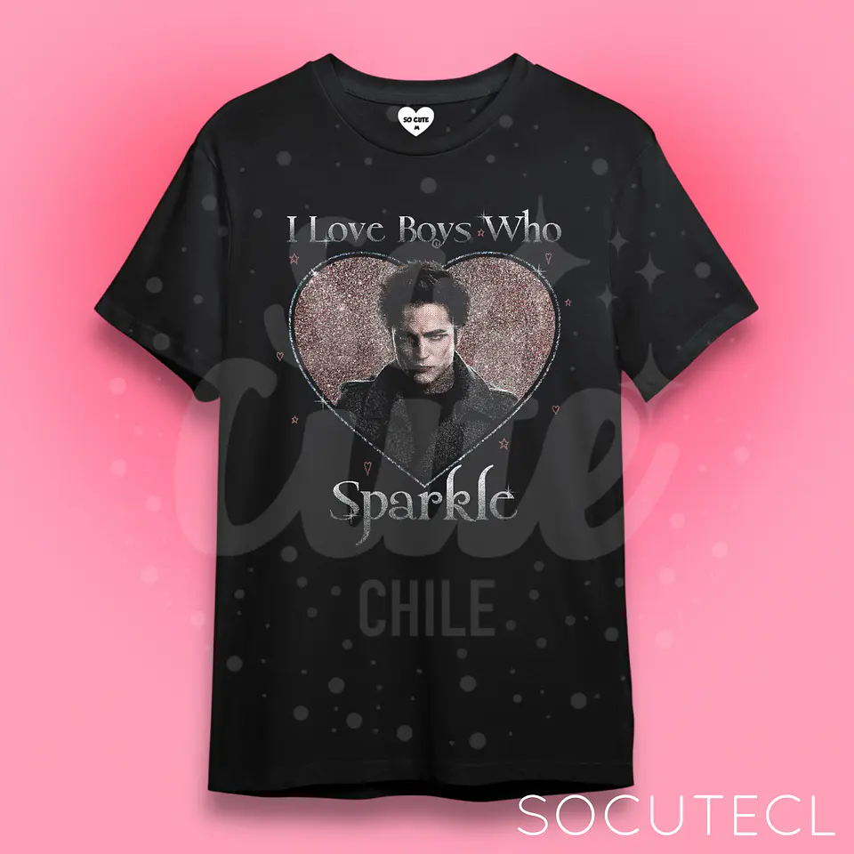 POLERA I LOVE BOYS WHO SPARKLE TWILIGHT CREPÚSCULO  1