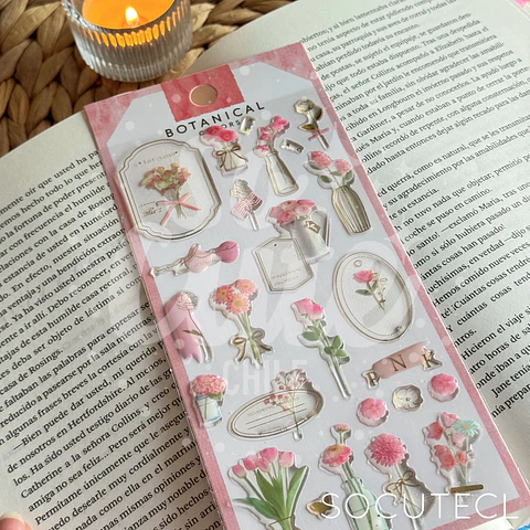 STICKER 3D BOTANICALS DECORATIVO