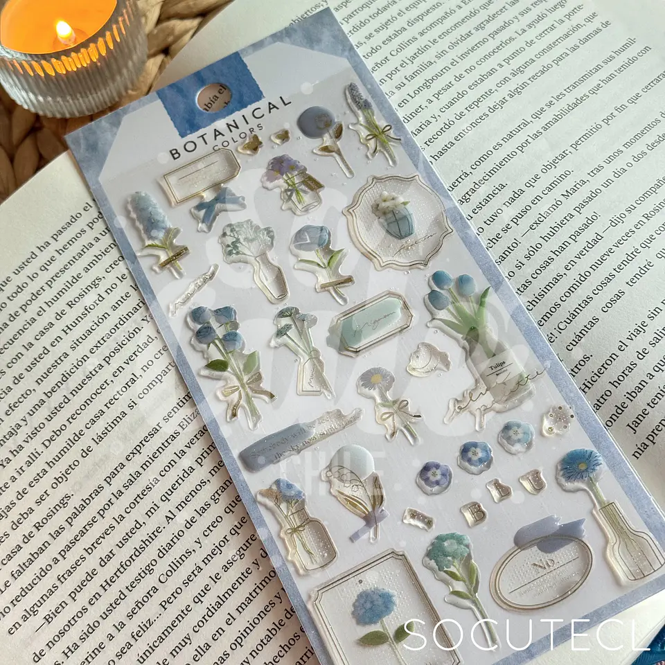 STICKER 3D BOTANICALS DECORATIVO 2