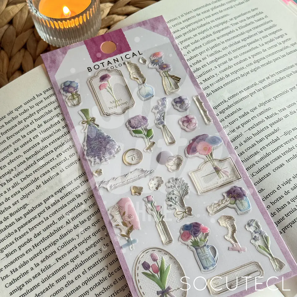 STICKER 3D BOTANICALS DECORATIVO 3