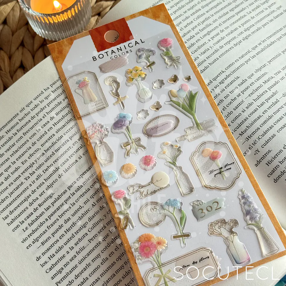 STICKER 3D BOTANICALS DECORATIVO 5