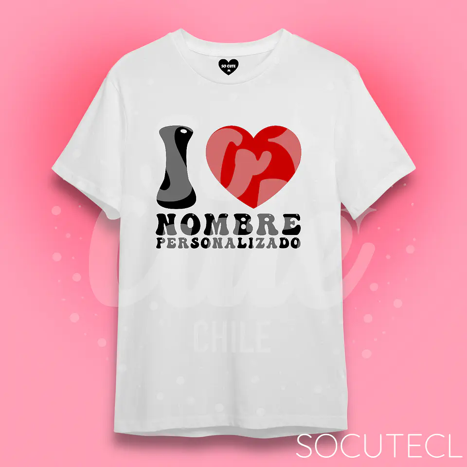 POLERA I LOVE PERSONALIZADA 2