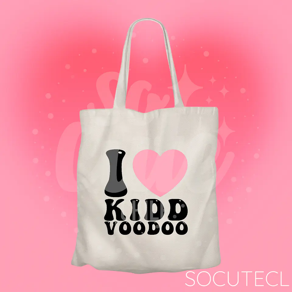 TOTE BAG I LOVE KIDD VOODOO 3