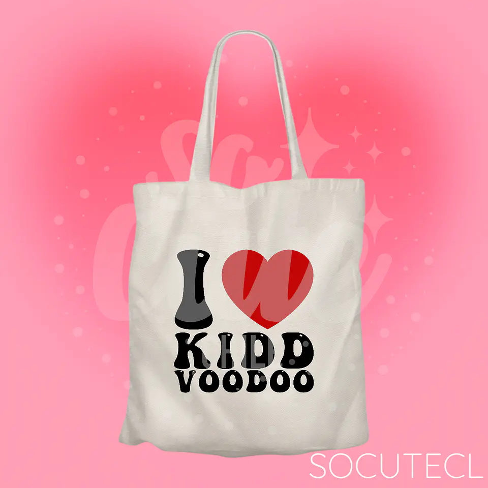 TOTE BAG I LOVE KIDD VOODOO 4