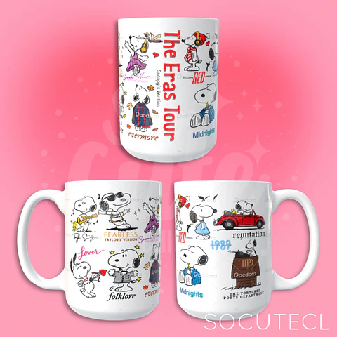 TAZÓN THE ERAS TOUR SNOOPY’S VERSION TAYLOR SWIFT 