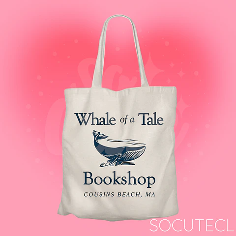 TOTE BAG WHALE OF A TALE BOOKSHOP