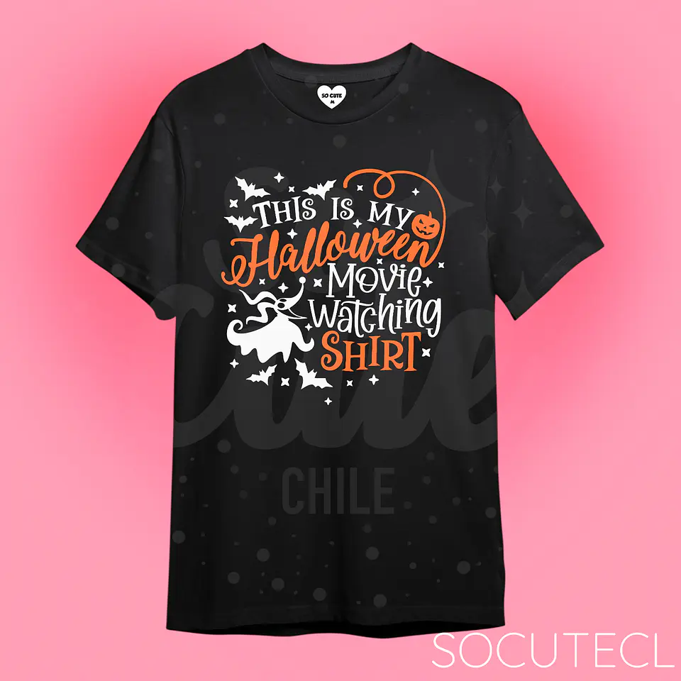 POLERA THIS IS MY HALLOWEEN MOVIE WATCHING SHIRT  1
