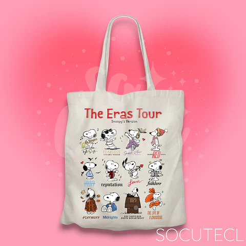 TOTE BAG THE ERAS TOUR SNOOPY’S VERSION TAYLOR SWIFT