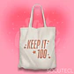 TOTE BAG KEEP IT 100 TFOO - Miniatura 3