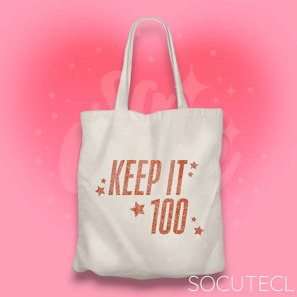 TOTE BAG KEEP IT 100 TFOO 3