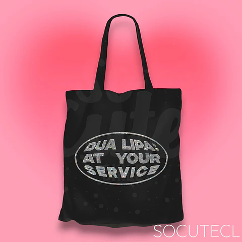 TOTE BAG DUA LIPA: AT YOUR SERVICE  