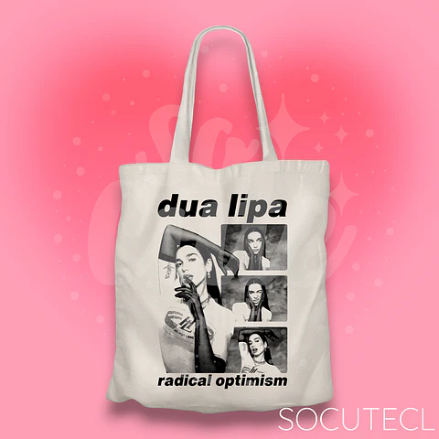 TOTE BAG DUA LIPA RADICAL OPTIMISM WORLD TOUR 