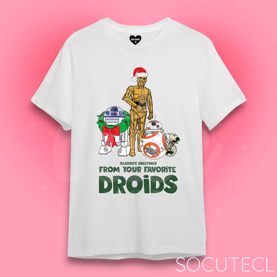 POLERA CHRISTMAS STAR WARS DROIDS 2