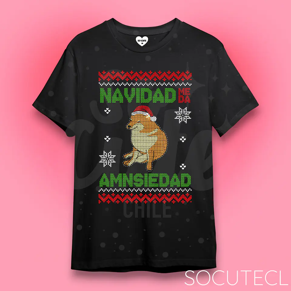 POLERA CHRISTMAS AMNSIEDAD 1