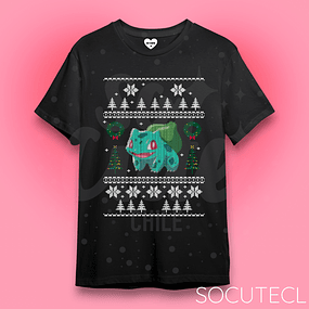 POLERA CHRISTMAS BULBASAUR