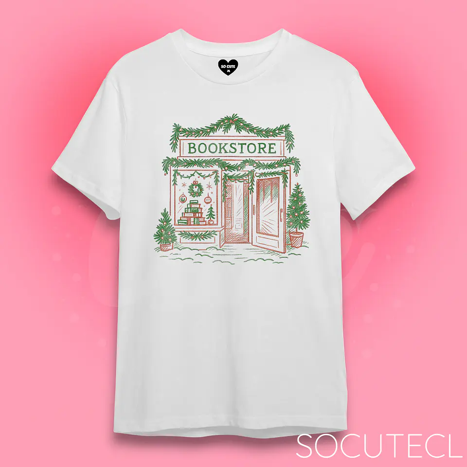 POLERA CHRISTMAS BOOKSTORE 1