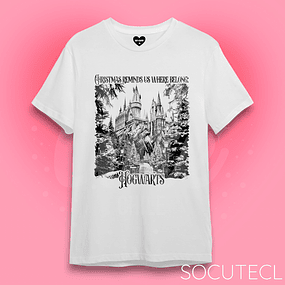 POLERA CHRISTMAS HOGWARTS CHRISTMAS