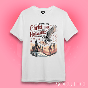POLERA CHRISTMAS HOGWARTS