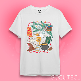 POLERA CHRISTMAS HARRY POTTER - BLANCO