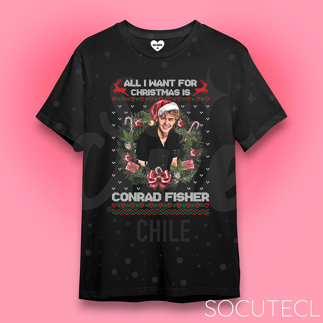 POLERA ALL I WANT FOR CHRISTMAS IS CONRAD FISHER