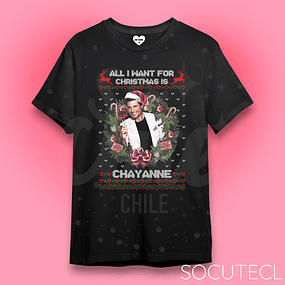 POLERA ALL I WANT FOR CHRISTMAS IS CHAYANNE