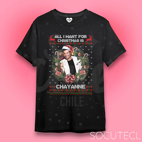 POLERA ALL I WANT FOR CHRISTMAS IS CHAYANNE