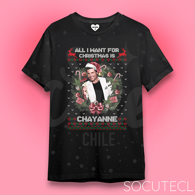 POLERA ALL I WANT FOR CHRISTMAS IS CHAYANNE