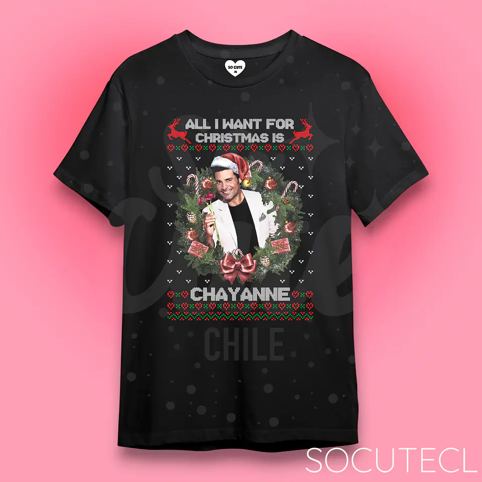 POLERA ALL I WANT FOR CHRISTMAS IS CHAYANNE 1