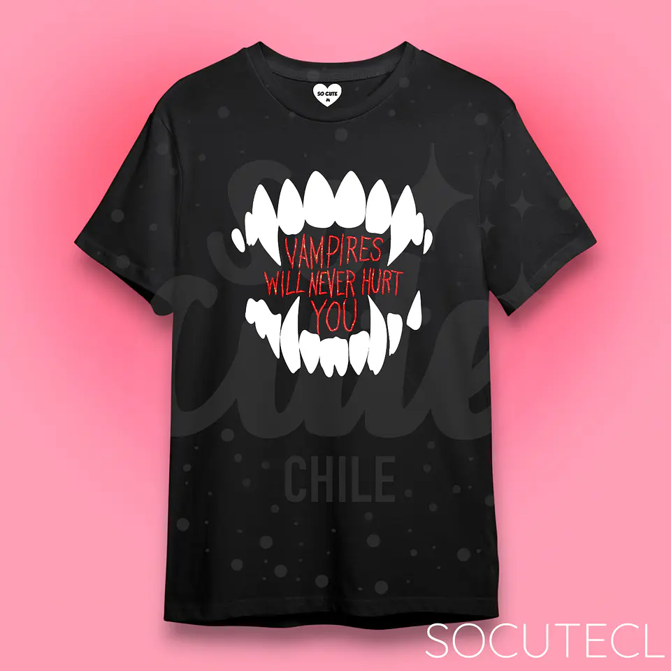 POLERA VAMPIRES WILL NEVER HURT YOU  1