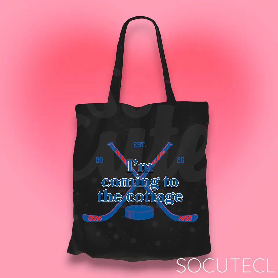 TOTE BAG IM COMING TO THE COTTAGE 02 2