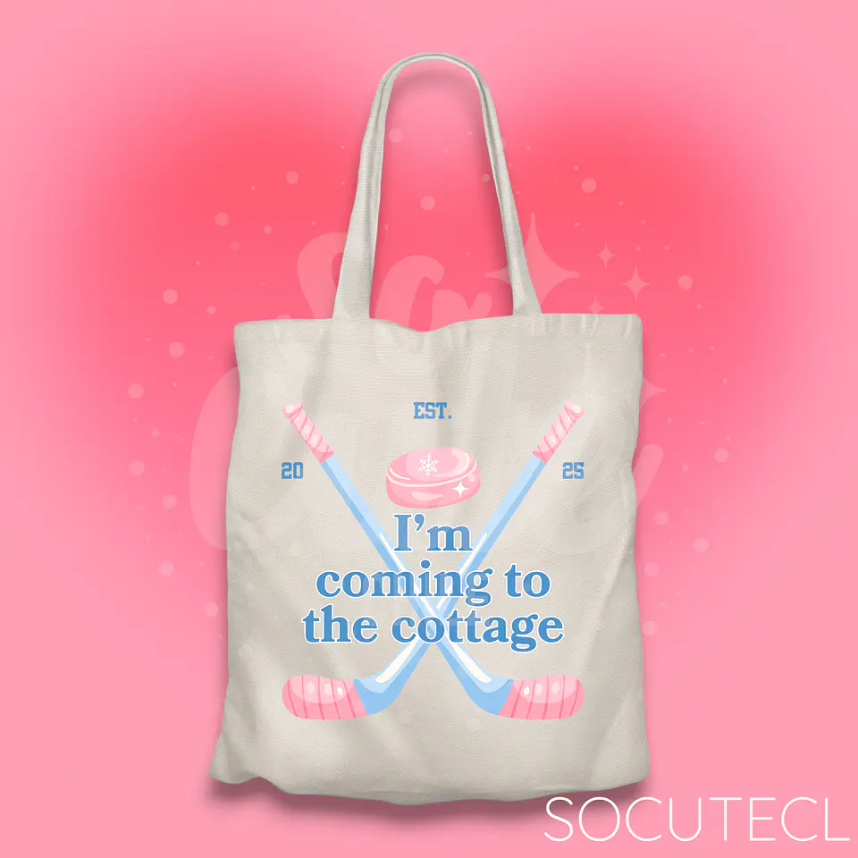 TOTE BAG IM COMING TO THE COTTAGE 03 1
