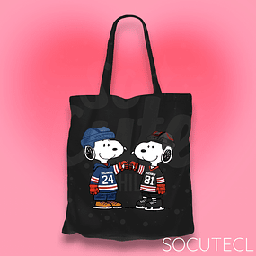 TOTE BAG SNOOPY HEATED RIVALRY - NEGRO