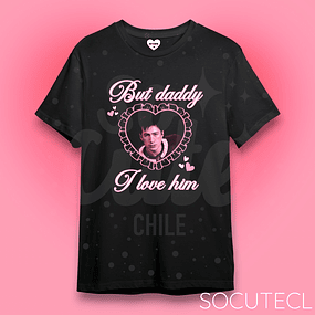 POLERA BUT DADDY I LOVE HIM SHANE - NEGRO