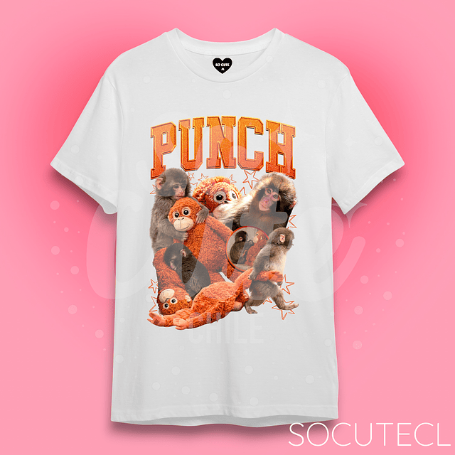 POLERA PUNCH THE MONKEY / MACACO JAPONÉS 