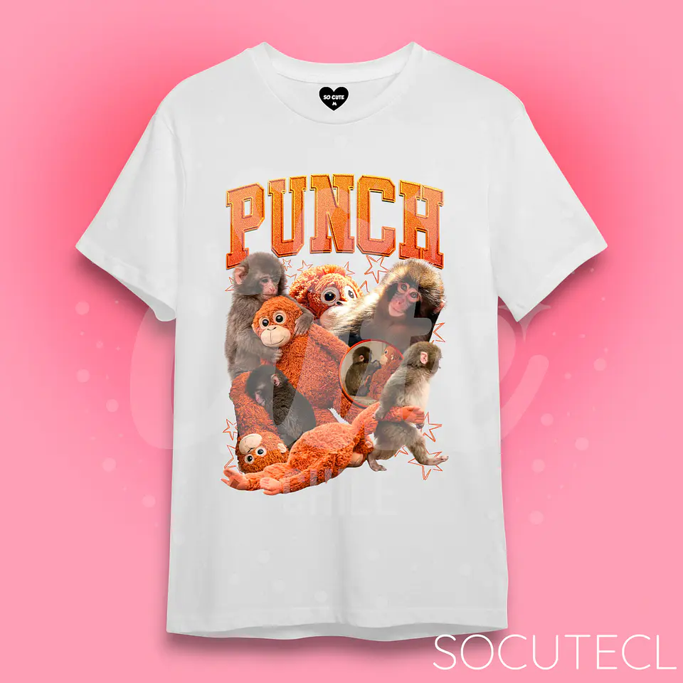 POLERA PUNCH THE MONKEY / MACACO JAPONÉS  2